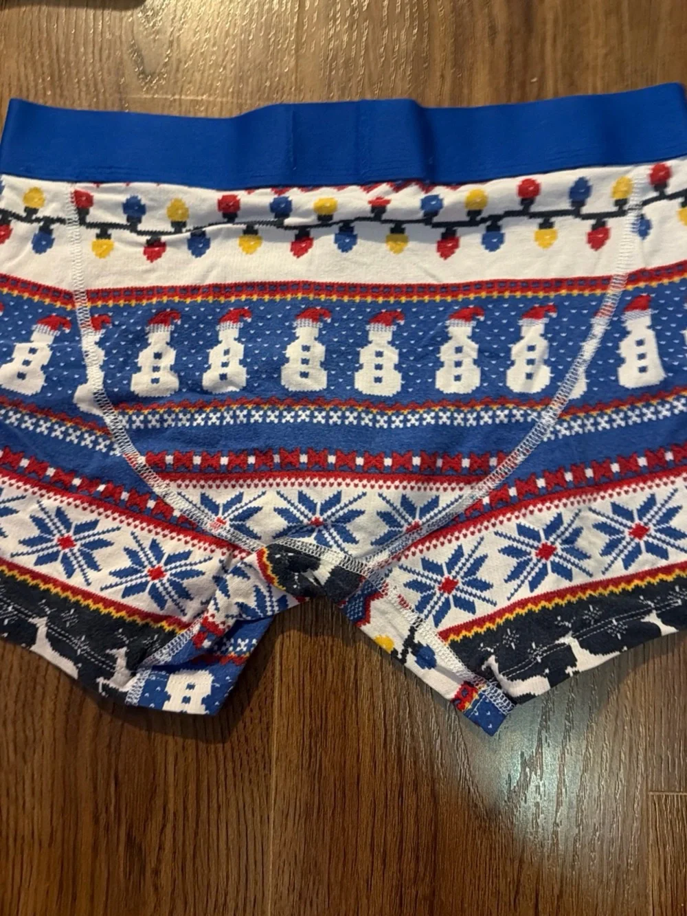 Abercrombie & Fitch Blue Holiday Print Boxer Shorts
